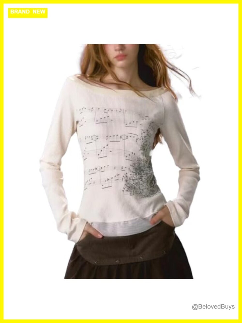 Y2K Graphic Slim Fit Long Sleeve Crop Sweatshirt Lace Patchwork Grunge Top